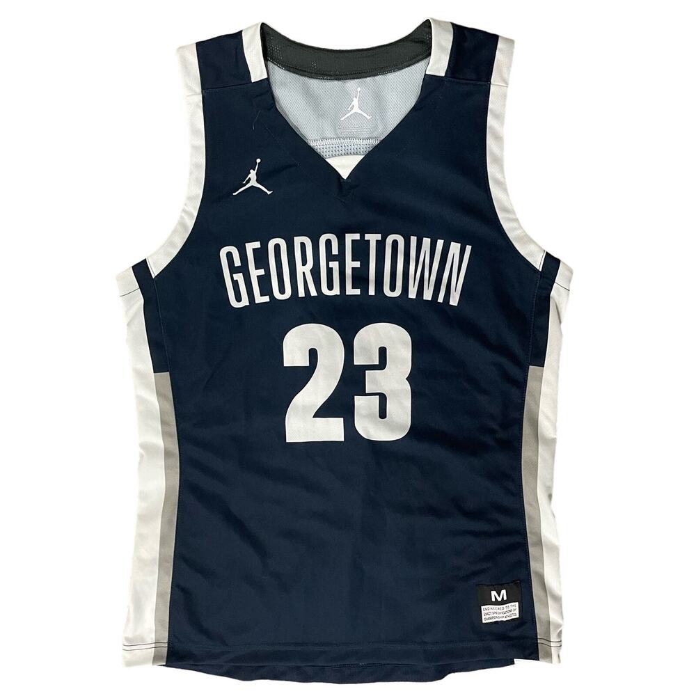Womens Nike Jordan Jumpman Georgetown Bulldogs Ultimate Flight Basketball Jersey